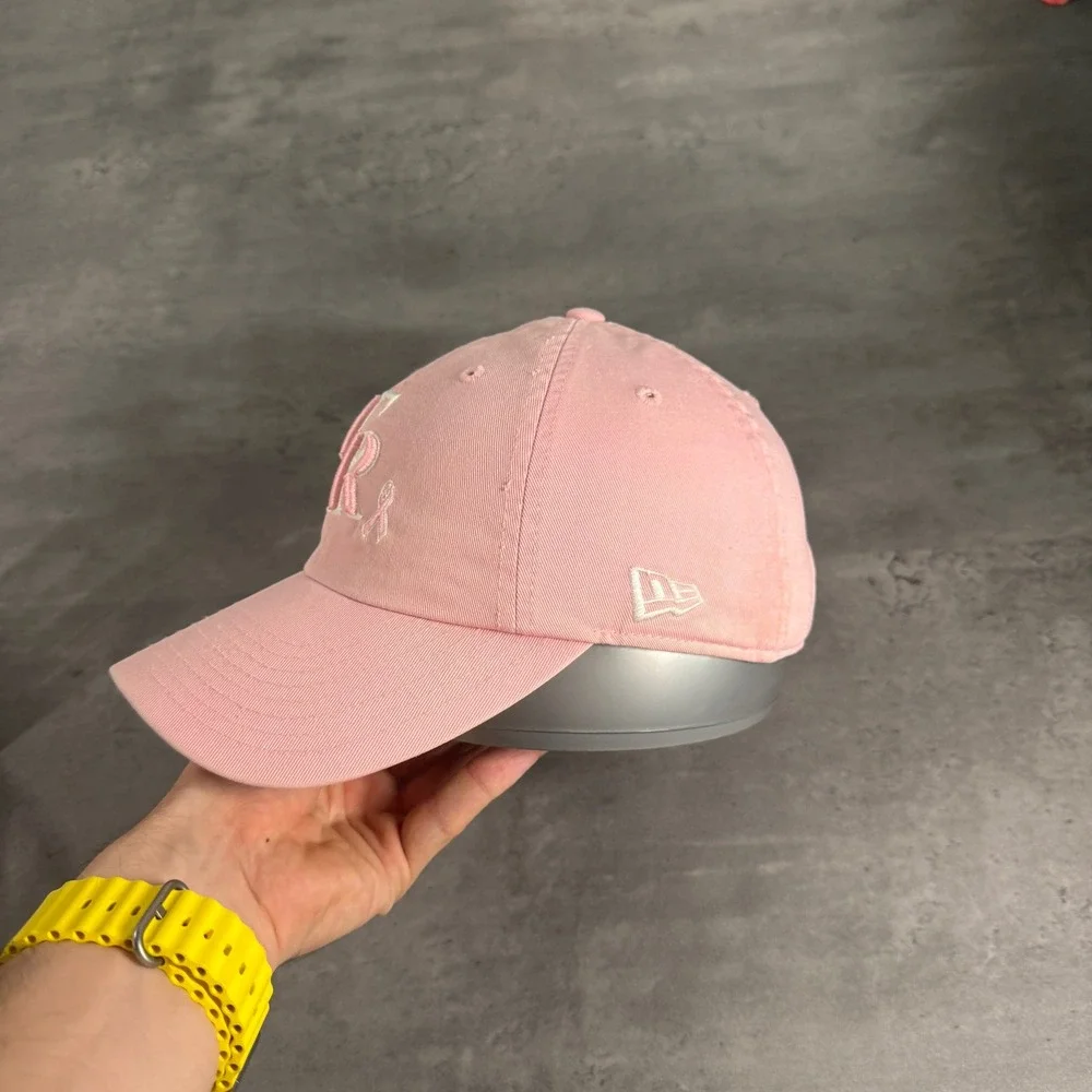 New Era Colorado Rockies Hat Women Pink Breast Cancer Awareness MLB Baseball Cap